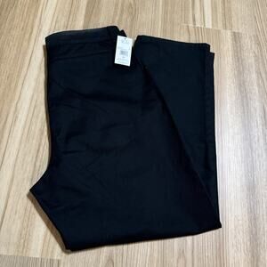 Volcom Women's Chickie High Rise Chino Pants Black Size 32